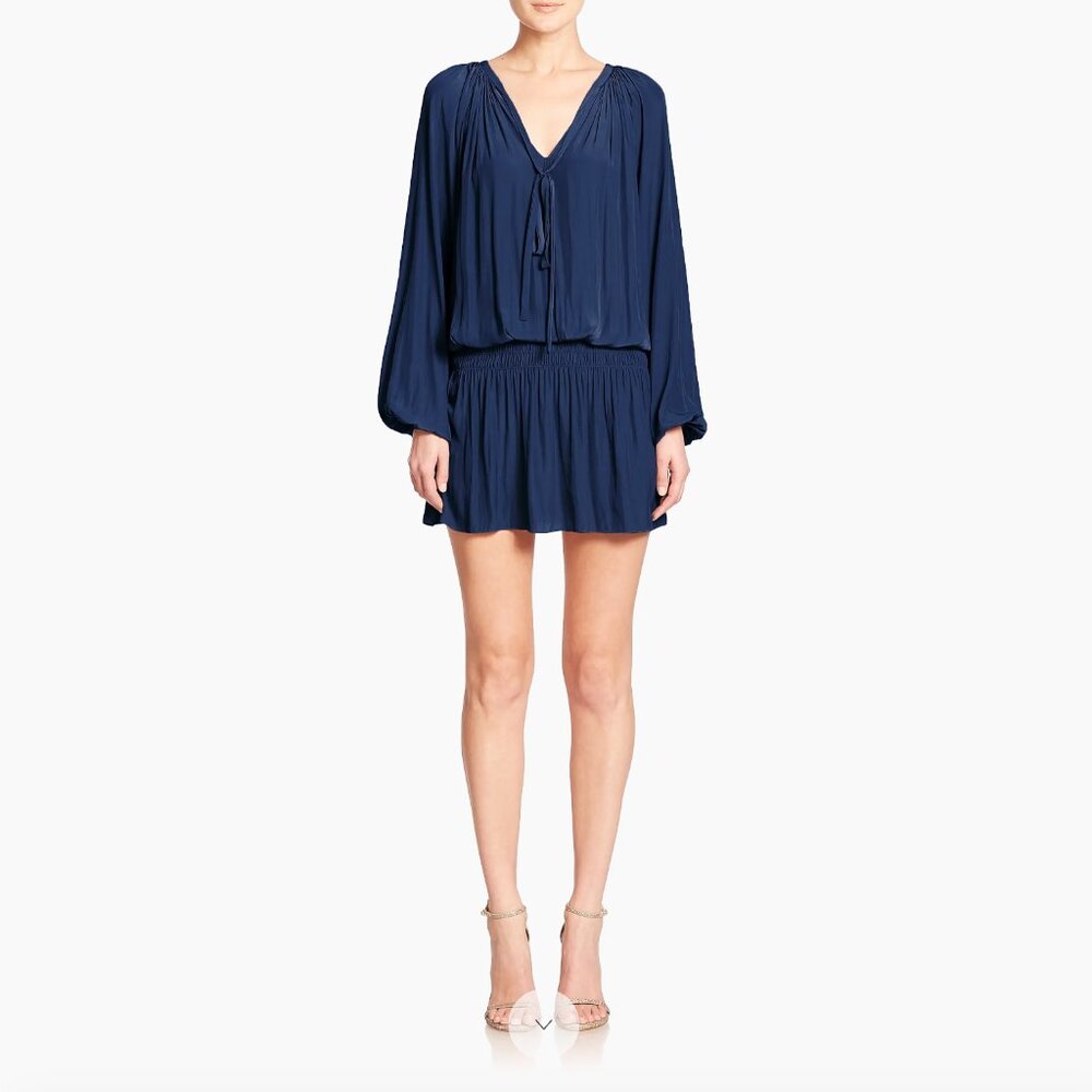 Ramy Brook Deep Blue Long Sleeve Dress